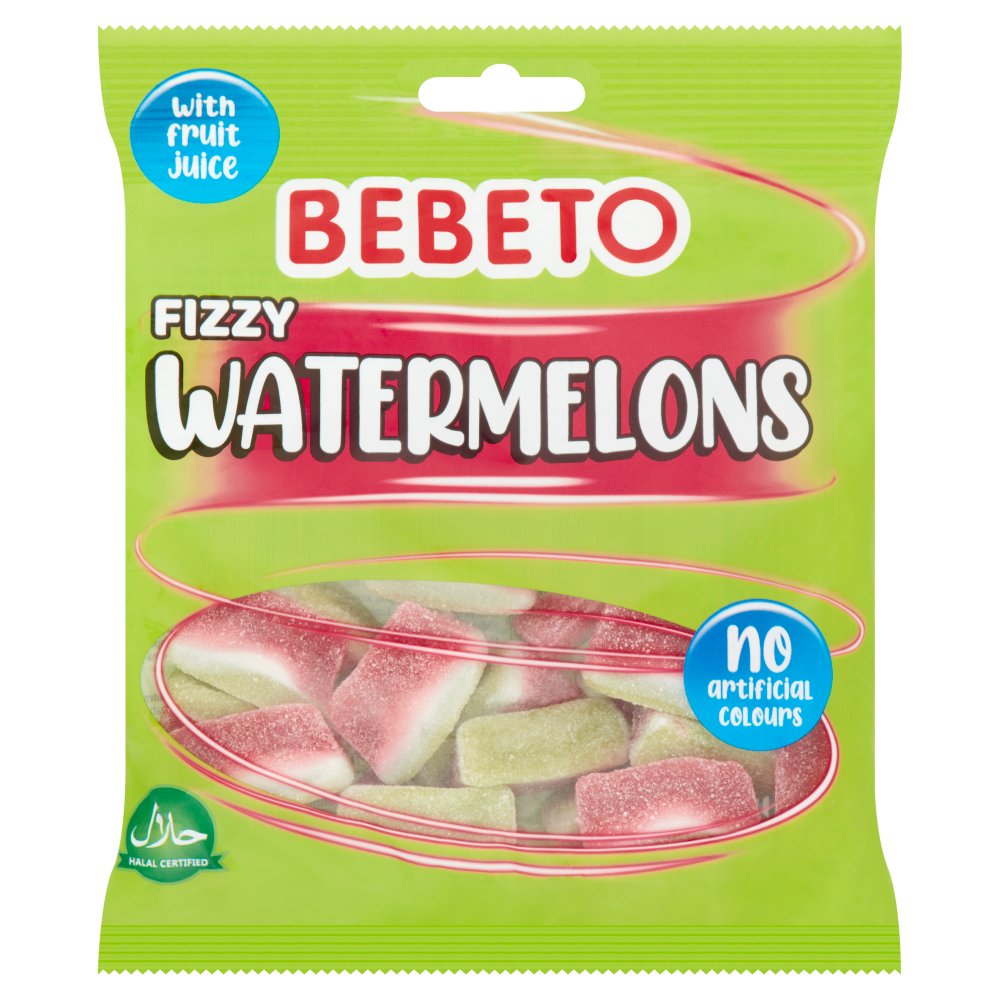 BEBETO 10X150G BAG FIZZY WATERMELONS £1