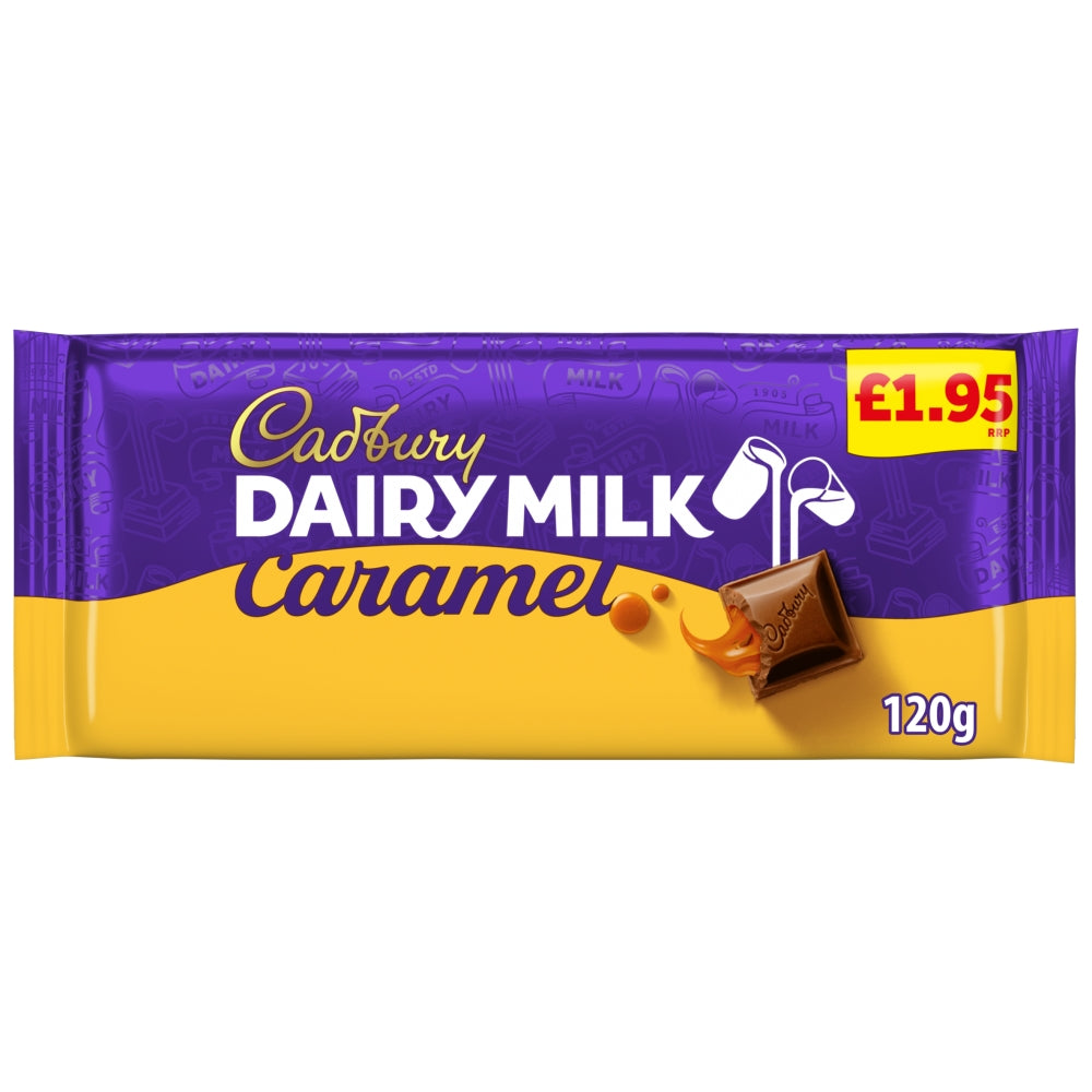 CADBURY BLOCKS DAIRY MILK CARAMEL 16X120G £1.95