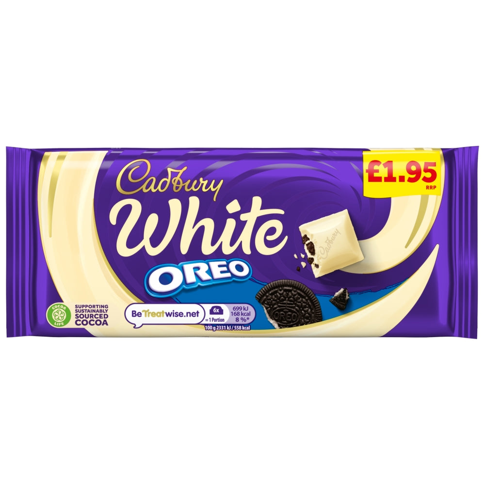 CADBURY BLOCKS DAIRY MILK OREO WHITE 17X120G £1.95