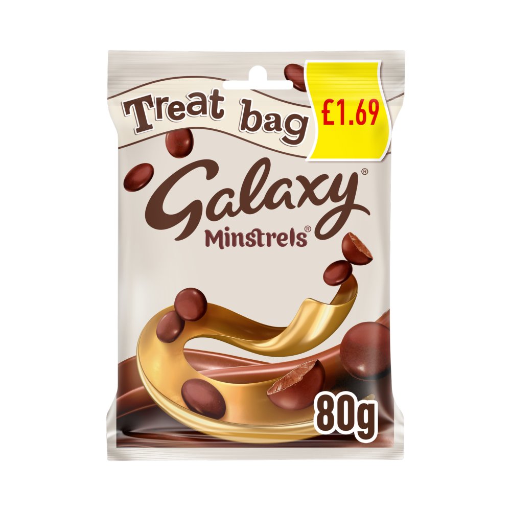 GALAXY BAG TREAT MINSTRELS 20X80G £1.69
