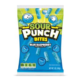 Sour Punch Blue Raspberry Bites Peg 5oz 1/12ct