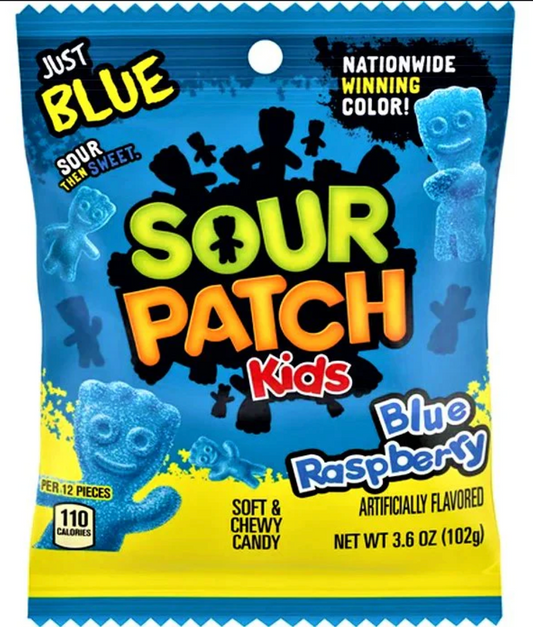 Sour Patch Kids Blue Raspberry 101g x 12