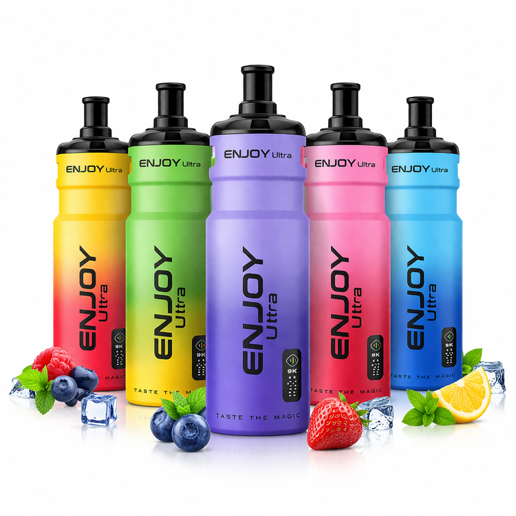 Enjoy Ultra 9K vape devices wholesale UK prefilled pod kits bulk supplier