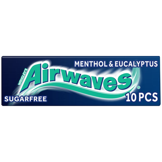 AIRWAVES GUM SINGLE SF MENTHOL & EUCALYPTUS  30×14G
