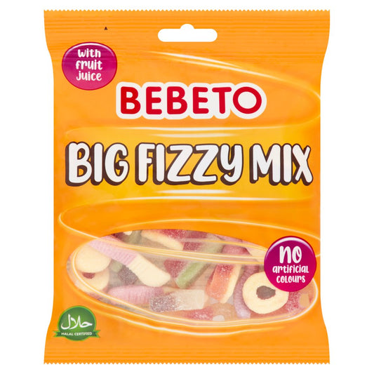BEBETO 10X150G BAG BIG FIZZY MIX  £1