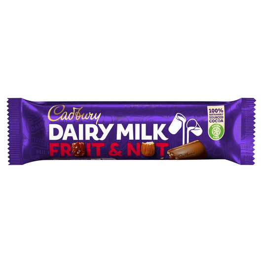 CADBURY STD BARS FRUIT&NUT BARS 48X49G