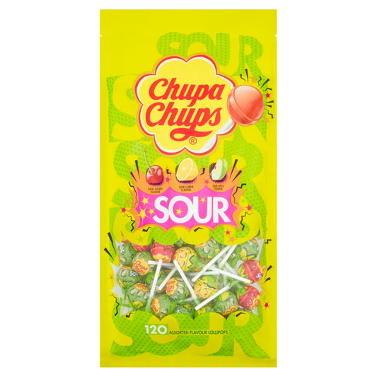 CHUPA CHUPS BAG LOLLIPOPS SOUR 120