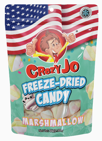 Crazy Jo Freeze Dried Candy - Marshmallow 65g x 24