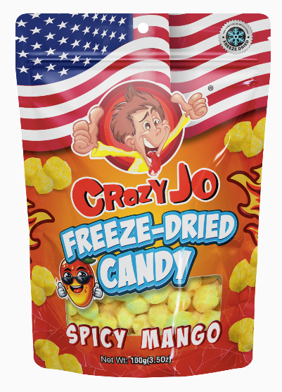 Crazy Jo Freeze Dried Candy - Spicy Mango 100g x 24