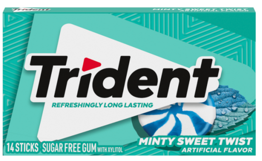 Trident Single Mint Sweet Twist x 14