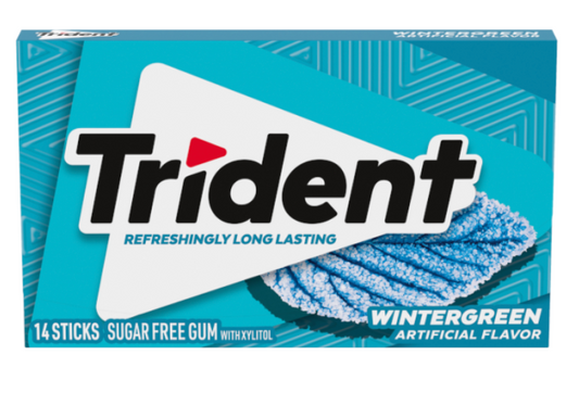 Trident Single Wintergreen x 14