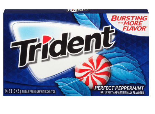 Trident Single Peppermint x 14