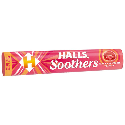 Halls Soothers Peach and Raspberry 45g