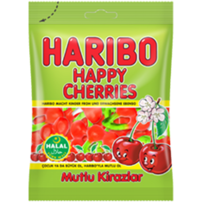 Haribo Halal Happy Cherries 100g