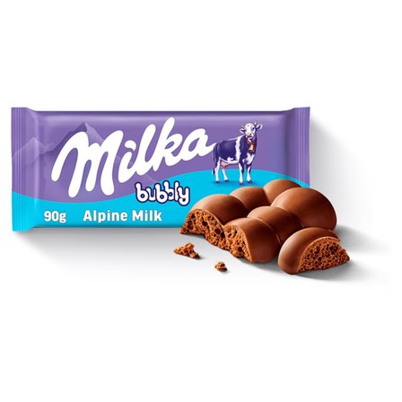 Milka Bubbly Alpine Milk Chocolate Bar 90g