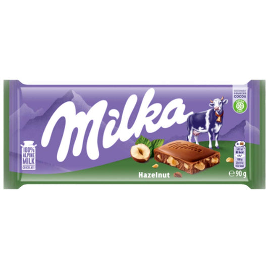 Milka Hazelnut Chocolate Bar 90g