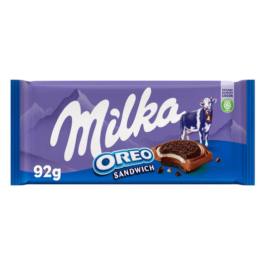 Milka Oreo Sandwich Chocolate Bar 92g