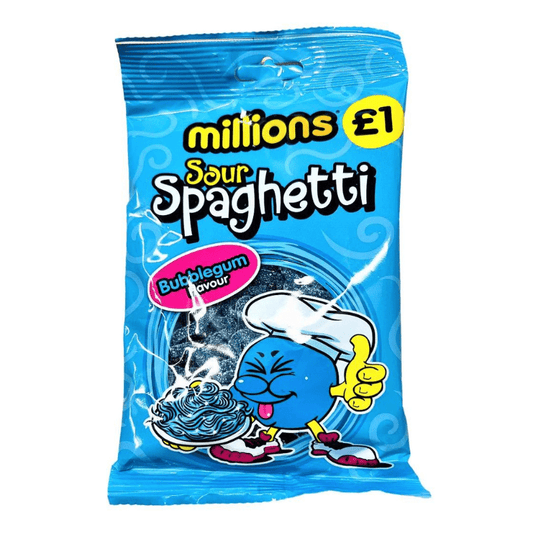 Millions Sour Bubblegum Spaghetti 120g