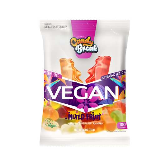Vegan Candy Break Mixed Fruits 4oz x 12