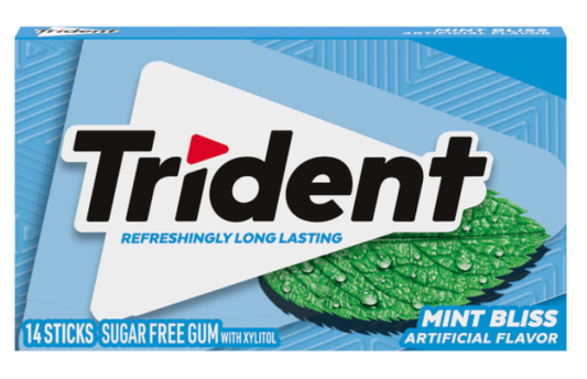 Trident Single Mint Bliss x 14