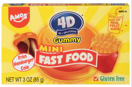 AMOS 4D Mini Fast Food Theater Box 3.53oz x 12